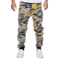 thumbnail image 2 of guisaled Camo Sweatpants for Men Mid Rise Drawstring Elastic Waisted Track Pant Camouflage Color Outdoor Athletic Hunting Pants with Pockets, 2 of 5