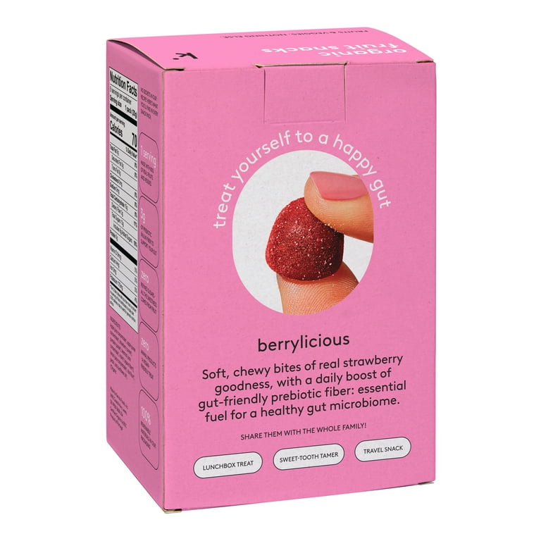 Kencko Berrylicious Organic Fruit Snacks, Vegan, Gluten-Free, Non