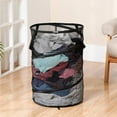 thumbnail image 4 of GQDIN Large Collapsible Laundry Basket Foldable Mesh Pop Up Hamper with Handles for Laundry Room, Bathroom, Kids Room, College Dorm, Travel, Storage Organizer,Space-Saving Design, 4 of 8