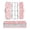 Bows and Strawberries Pattern, variant on Plastic Pencil Box Large Capacity Pencil Boxes Clear Boxes with Snap-Tight Lid Stylish Office Supplies Storage Organizer Box Blue Bows Pattern