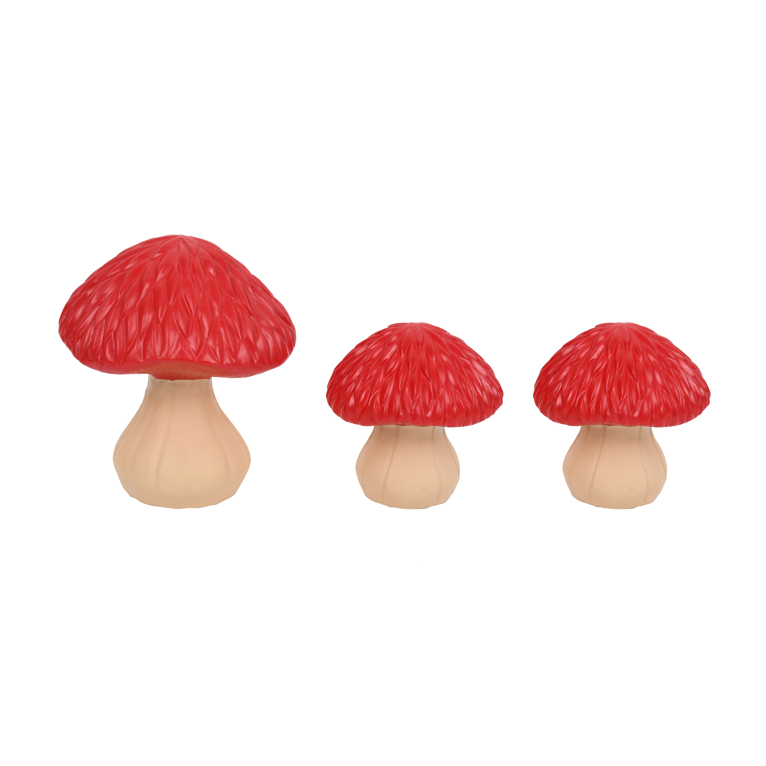 Mainstays Outdoor 3PK Resin Red Mushroom Garden Statuary