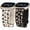 Starlight & Black Pink, variant on 2 Pack Leopard Engraved Band Compatible with Fitbit Versa 4/Versa 3/Sense 2/Sense Band Women, Two-Tone Cheetah Soft Silicone Sport Designer Summer Replacement Wristband Strap for Versa 4