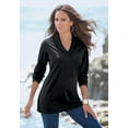 thumbnail image 5 of Roaman's Women's Plus Size Shawl Collar Ultimate Tee, 5 of 5