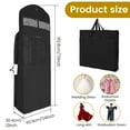thumbnail image 2 of Portable Oxford Travel Garment Bag Include Shoe Compartment for Airplane Foldable Wedding Dress Carrier Dress Cover Bag for Bridal Gown, 2 of 9