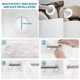 thumbnail image 4 of No Hook Shower Curtain, Stones Shower Curtains for Bathroom with See Through Top Window, Gravel Rock Cobblestone Natural Pattern Art Waterproof & Washable Bath Curtain 66"x72", 4 of 9