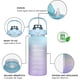 thumbnail image 5 of Botella Motivacional HAPPY ME 1lt con Popote Plástico Integrado Azul 2L, 5 of 8