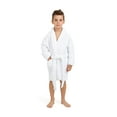 thumbnail image 3 of BC BARE COTTON Bare Cotton Kids Microfiber Fleece Shawl Robe - Boys - White - Medium, 3 of 5