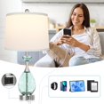 thumbnail image 3 of Lamp Hamud Coastal Glass Set de 2 puertos USB regulables, 6 cm, 3 of 7