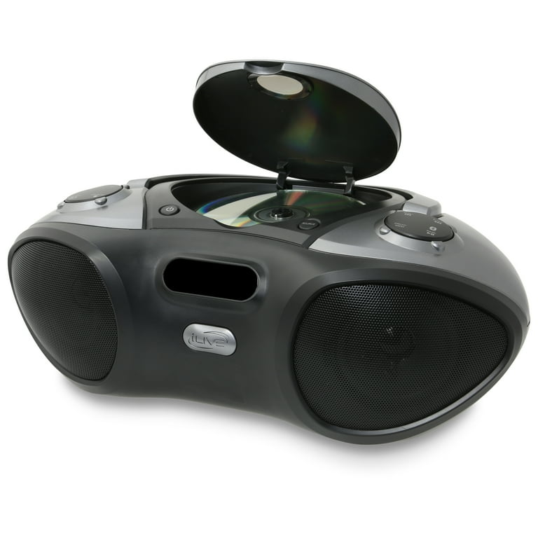 iLive IBC233B Bluetooth Boombox with CD/AM/FM