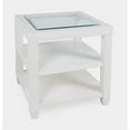 thumbnail image 2 of Jofran Urban Icon Contemporary Glass Inlay End Table with Storage, 2 of 5