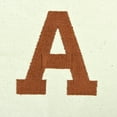 thumbnail image 5 of DALIX Initial Tote Bag Personalized Monogram Brown Zippered Top Letter - A, 5 of 7