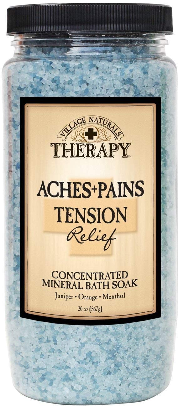 Village Naturals Stress & Tension Mineral Bath Soak 590ml & Restless