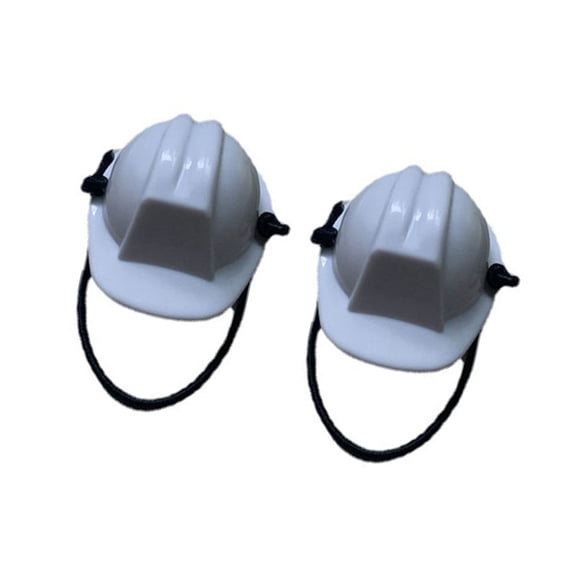 Pet Costume Construction Helmets 2 Pack Miniature Hat with Secure For Reptiles Toy Accessories