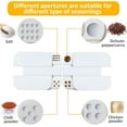 thumbnail image 2 of 2 Pack 4 in 1 Plastic Salt and Pepper Shaker - 8 Grid Empty Spice Dispenser with Adjustable Holes, 2 of 5
