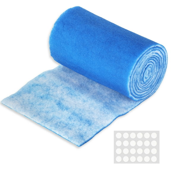 12"×140" Air Vent Filter for Home,AC & Floor Register Filter,MERV 8 Electrostatic Media Kit Roll with Adhesive Hook Tape,Reduce Dust, Dirt, Smoke and Pollen(30 Filters)