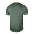 thumbnail image 6 of NinXxx Men's Crew Neck Short Sleeve Soft Breathable Everyday Comfort Tee Green XL Green XL, 6 of 7