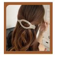 thumbnail image 6 of Set of PC frosted oval hair clip, duckbill clip headband, large size, back of the head, coiled hair, shark clip hair accessory, 6 of 11