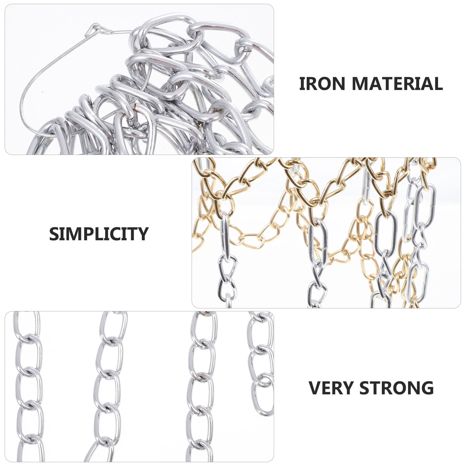 LULULION Tangle-Resistant Silver Iron Basketball Net for Parks and Campuses