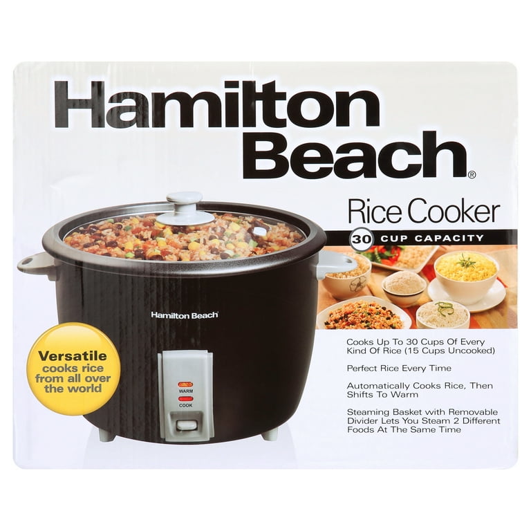 Hamilton Beach Rice Cooker and Food Steamer, 30 Cups Cooked (15