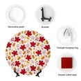 thumbnail image 4 of Bingfone fall laef Maple Print Bone China Dinner Decorative Plates,Handmade Ceramic Dinner Plate with Stand for Home Club-10in, 4 of 6