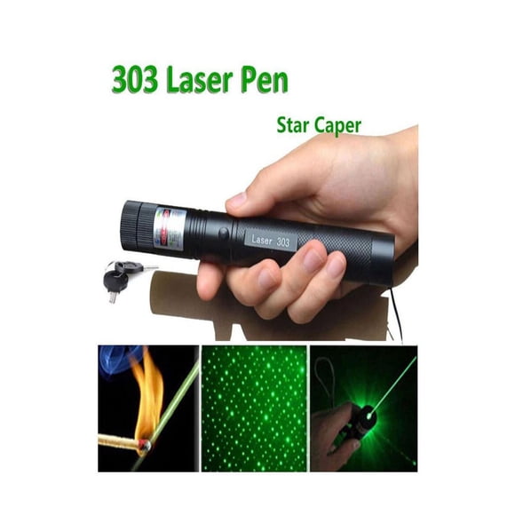 LED Laser Pointers Green Beam Laser Pointer Star Pattern Filter pen Adjustable Focal Length Safe Key Laser+4200mah 18650 Battery+Charger