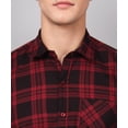 thumbnail image 4 of TryBuy Premium Red Black Checks Shirts for Men, 4 of 8