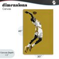 thumbnail image 4 of Stupell Industries Modern Iconic Basketball Dunk Canvas Art, 30 x 45, by Ray Powers, 4 of 8