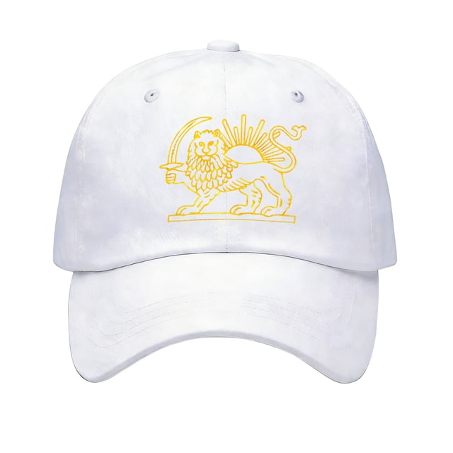 Chapeau Drapeau Iranien avec Sangle Réglable pour Hommes et Femmes – Tissu 100 % Polyester, Taille Unique, Design Brodé Emblème National