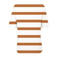 thumbnail image 5 of T-shirt à Manches 3/4 Col Rond à Fleurs, T-Shirt Imprimé Floral pour Femmes, T-Shirt à Manches Mi-Longues Col Rond, T-Shirt Ample Grande Taille Orange, 3TG, 5 of 5