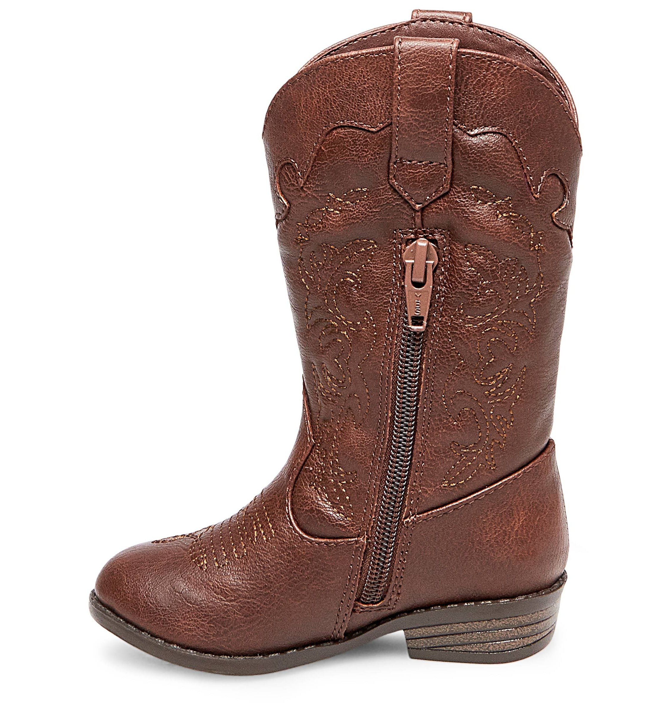 Toddler Girls' Mahogany Western Boot Cat & Jack Brown Sizes:6 
