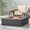 DARK GREY#1, variant on Tabletop Heater, SQUARE IRON FIRE PIT-50 000 BTU, Stone Gray Patio Heater,Iron Outdoor Heater For Deck, Garden & Outdoor Heating