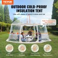 thumbnail image 2 of VEVOR Sports Tent, 12-15 People,Instant Pop-Up Tent Shelter Weatherproof Pod, Outdoor Bubble Clear View Tent, Climate Canopy Shelter for Soccer,Football, Softball & Other Sporting Events and Parades, 2 of 9