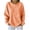 Orange, variant on Women's Striped Crewneck Sweatshirt Oversized Long Sleeve Pullover Hoodless Tops Loose Casual Loungewear Light Blue XXL