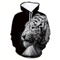 thumbnail image 3 of Sudadera con capucha con estampado 3D de tigre animal, temporada de primavera y otoño, jersey de moda para hombre de talla grande, camisa deportiva informal y fresca para exteriores, 3 of 5