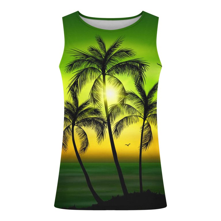 RYRJJ On Clearance Mens Breathable Tank Tops Novelty 3D Graphic