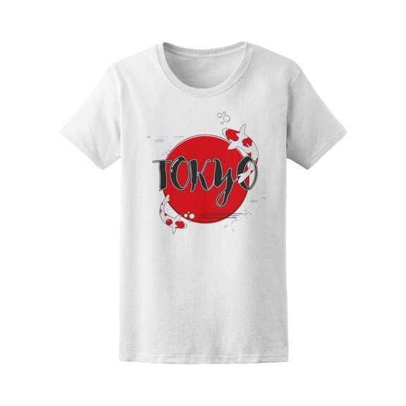 Tokyo Koi Fish Swimming Tee Women's -Image by Shutterstock