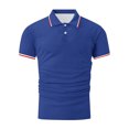 thumbnail image 5 of Jgppe Men's Casual T-Shirts Classic Solid Color Short Sleeve Collared Button Golf Shirts Quick Dry Summer Tops, 5 of 5