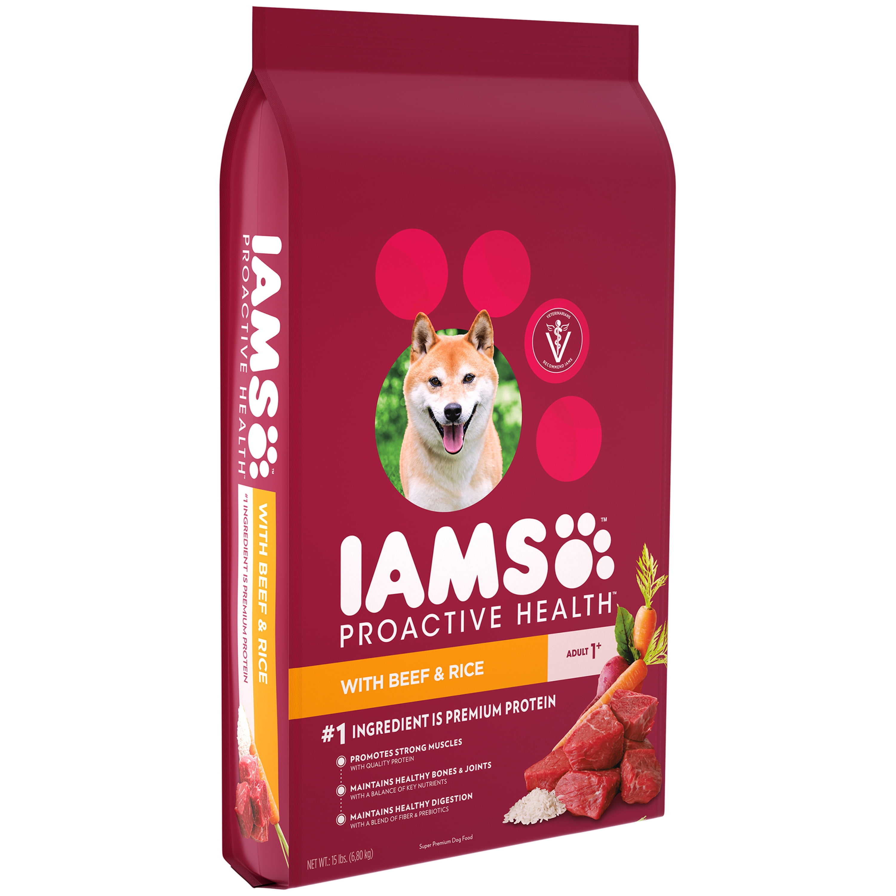 iams proactive health beef and rice