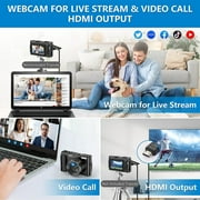 4K Digital Camera for Photography Autofocus 48MP Vlogging Camera for YouTube Compact Camera 16X Digital Zoom Video Camera with 32GB SD Card