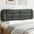 thumbnail image 1 of vidaXL Coussin de Tête de Lit Gris Foncé 183 cm Tissu, 1 of 5