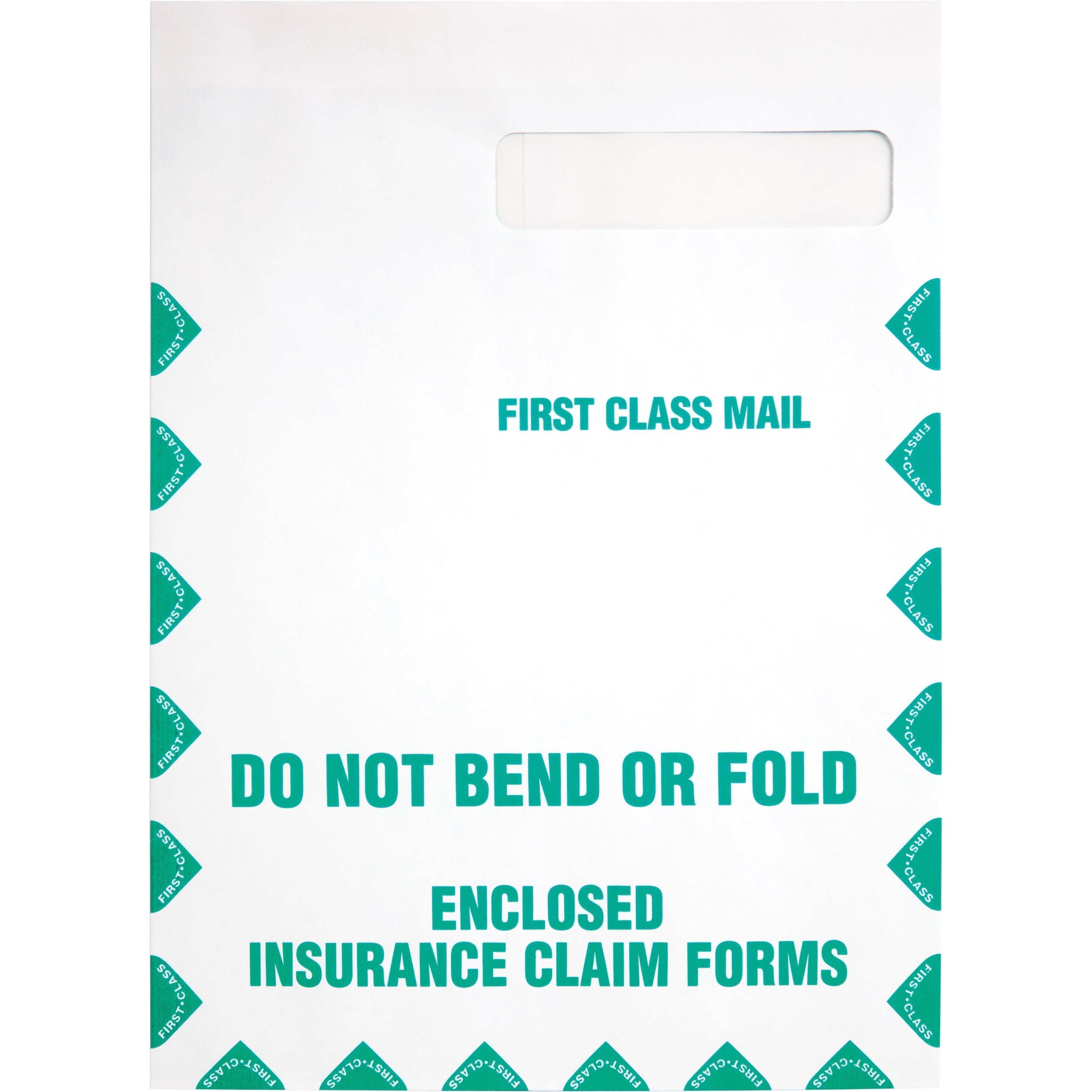 9 in. x 12.5 in. Redi-Seal Adhesive Closure Cheese Blade Flap Insurance Claim Form Envelope - White (100/Box)