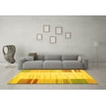 thumbnail image 3 of Ahgly Company Indoor Rectangle Abstract Yellow Contemporary Area Rugs, 2' x 5', 3 of 4