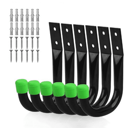 Heavy Duty Garage Storage Utility Hooks, Utility Hooks for Garage Wall,Color Black