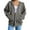 Grey, variant on Basic Zip Up Hoodies for Women 2025 Long Sleeve Plain Slim Fit Hooded Sweatshirt with Pockets Jacket Coat