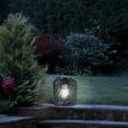 thumbnail image 3 of Alpine Corporation 10"H Solar Plastic Garden Lantern w/ LED Light, Black, 3 of 5