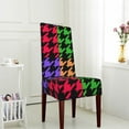 thumbnail image 4 of ZICANCN Retro Checkered Scottish Houndstooth Chair Protectors Seat Covers , Dining Chair Slipcovers 1 Piece for Dining Room Hotel Kitchen, 4 of 8