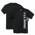 thumbnail image 2 of Rapid Dominance M20-MAR-BLK-02 Marines Licensed Military T- Shirt, Black - Medium, 2 of 2