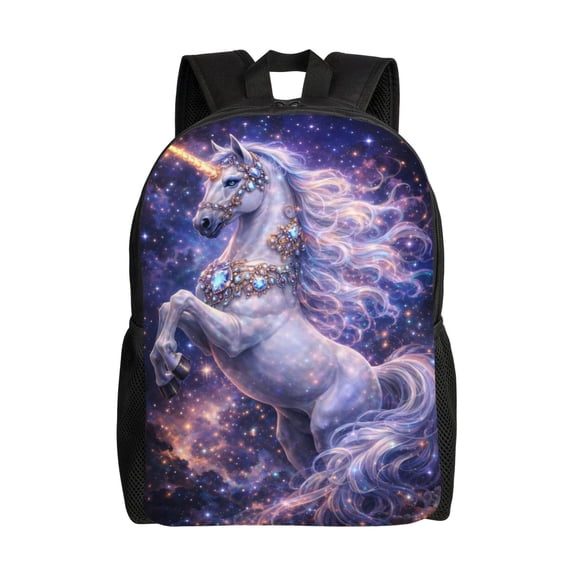 Unicorn Backpack Full Front Print Travel Laptop Bag for Men and Women