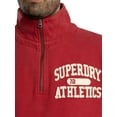 thumbnail image 4 of Superdry Vintage Athletic Half Zip Sweatshirt, Red, 4 of 6