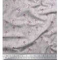 thumbnail image 1 of Soimoi Georgette Viscose Fabric Dot,Leaves & Floral Artistic Fabric Prints by Yard 42 Inch Wide, 1 of 1
